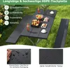 A picnic table set is shown outdoors on a grassy lawn, with food and drinks on the table. Anteprima dell’immagine prodotto