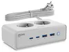 VOOMY Prise multiple 6 en 1 20W USB-C - 2x USB-C & 2x USB-A Voir les images du produit 1