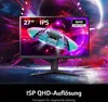 - LG UltraGear 27GS75QX-B 27 Zoll 1440p 180Hz Gaming Produktbild-Vorschau 11