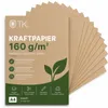 100x carta kraft DIN A4 marrone in cartone naturale adatta Anteprima dell’immagine prodotto 1