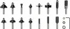 Bosch Fräser-Set Mixed 15tlg. Produktbild-Vorschau 15