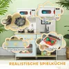 AIYAPLAY Kinderküche Spielküche mit Mikrowelle, Herd und Produktbild-Vorschau 4