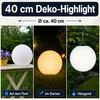 LED Kugelleuchte 40 cm Akku RGB Farbwechsel IP54 – Kabellos Produktbild-Vorschau 8