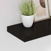 vidaXL Schweberegale 4 Stk. Schwarz 50x23x3,8 cm MDF Produktbild-Vorschau 4