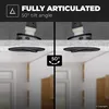 hoftronic LED Einbaustrahler 4W 345lm 2700K GU10 Schwarz Produktbild-Vorschau 6