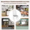 Set di 2 sedie da pranzo COSTWAY, sedie da cucina in legno, Anteprima dell’immagine prodotto 8