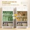 Úzká koupelnová skříňka, 2 zásuvky, otevřený regálový Náhled obrázku produktu 5