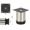 SWANEW 4x Möbelfuß Möbelfüsse Edelstahl Fuss Durchmesser 40 Produktbild-Vorschau 2
