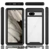 A collage of images showing a black phone case from multiple angles, with a phone inside. Produktbild-Vorschau