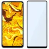 Two smartphone screens are shown side-by-side against a white background. The left screen displays a colorful, abstract wallpaper with text, while the right screen is blank and light blue. Produktbild-Vorschau