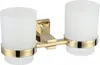 Mexen Vane Doppelter Zahnputzbecher, Gold - 7020952-50 Produktbild-Vorschau 1