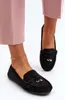Damen Klassische Schwarze Wildleder Mokassins Ontala 37 Produktbild-Vorschau 2