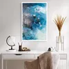 Poster - Poster ohne Rahmen - Abstraktion Blau Schwarz - Produktbild-Vorschau 5