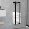 vidaXL Stojan na uteráky čierny 25x20x95 cm žehlička - Náhľad obrázku produktu 2