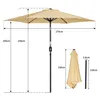 Angel Living 270cm parasole inclinabile in acciaio inox e Anteprima dell’immagine prodotto 2