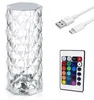 Lampada da tavolo LED in cristallo, 16 colori Anteprima dell’immagine prodotto 1