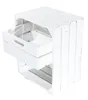 4er Set Weißer Nachttisch mit Schublade 30,5cm x 40cm x Produktbild-Vorschau 4
