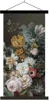 MuchoWow® Textilposter Stilleben mit Blumen - Gemälde von Produktbild-Vorschau 1