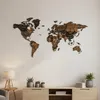 Hölzerne Weltkarte 3D Dunkelbraun 105x60 cm – Holz Produktbild-Vorschau 11