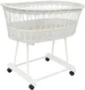 Stubenwagen Weidenkorb Moseskorb weiß Baby Korb Produktbild-Vorschau 1