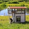 lionto Katzenhaus, Outdoor-Holzhaus mit überdachter Veranda Produktbild-Vorschau 2