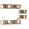 vidaXL 6-tlg. TV-Schrank-Set Sonoma-Eiche Holzwerkstoff -  Produktbild-Vorschau 8