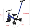 3 in 1 Laufräder Laufrad Kinderdreirad Dreirad Lauffahrrad Produktbild-Vorschau 5