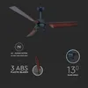 Deckenventilator, schwarz-braun, Timer, Fernbedienung, 132 Produktbild-Vorschau 19