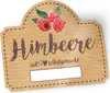 itenga 50 x Marmeladen Etikett Himbeere 4,5x3,8cm 100% Produktbild-Vorschau 1
