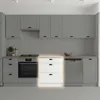 Küchenunterschrank 3 Schubladen - 80 cm - Weiß - ohne Produktbild-Vorschau 3