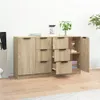 vidaXL Sideboards 2 Stk. Sonoma-Eiche 60x30x70 cm Produktbild-Vorschau 3