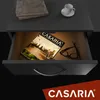 CASARIA® Nočný stolík antracit LED 3 zásuvky vedenie kábla Náhľad obrázku produktu 3