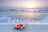 Wallario Poster - Rettungsring am Strand bei Produktbild-Vorschau 1