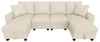 Modulares Chenille U-Form Sofa mit Stauraum, klappbarer Produktbild-Vorschau 10