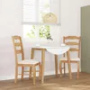 A dining set with two chairs and a table in a room with a window. Anteprima dell’immagine prodotto