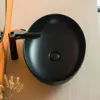 Lavabo da appoggio in Vetroceramica nero opaco 41x33 Anteprima dell’immagine prodotto 8