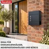 Briefkasten Jules: Anthracietkleurige wandbriefkasten met Productafbeelding-voorbeeld 6