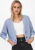 ONLY Kurze Strickjacke Langarm V-Ausschnitt Knitted Produktbild-Vorschau 5