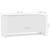 Armadio bianco 70x32,5x35 cm in materiale ligneo Anteprima dell’immagine prodotto 14