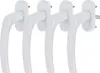 4 x Alu Fenstergriff in Weiß RAL 9016 - Stiftlänge 30mm Produktbild-Vorschau