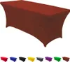 183 x 74 x 76 cm Hnědý přiléhavý polyesterový ubrus Náhled obrázku produktu 1