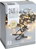 A product box for LED string lights, with a portion of the lights visible. Náhled obrázku produktu