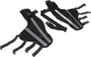 Two black dog leg braces are shown against a white background. Podgląd zdjęcia produktu