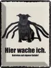 vianmo Blechschild 40x30 cm Hund hier wache ich eigene Produktbild-Vorschau 1