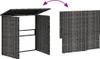 vidaXL Gartensofa in L-Form mit Tisch und Kissen Grau Poly Produktbild-Vorschau 5