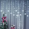 94 LED Flocon de neige Rideau lumineux étanche Noël Jardin Voir les images du produit 2