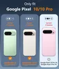 A comparison chart showing different sizes of Google Pixel phones and their compatibility with phone cases. Produktbild-Vorschau