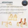 Maniglie per flessioni CAWI - Maniglie ergonomiche in legno Anteprima dell’immagine prodotto 4