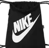 Nike Heritage Drawstring Bag Black/Black/White 10 L Sáček Náhled obrázku produktu 14
