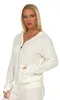 Damen Sweatshirt Langarmshirt Hoodie Oberteil, Ecru, M Produktbild-Vorschau 2